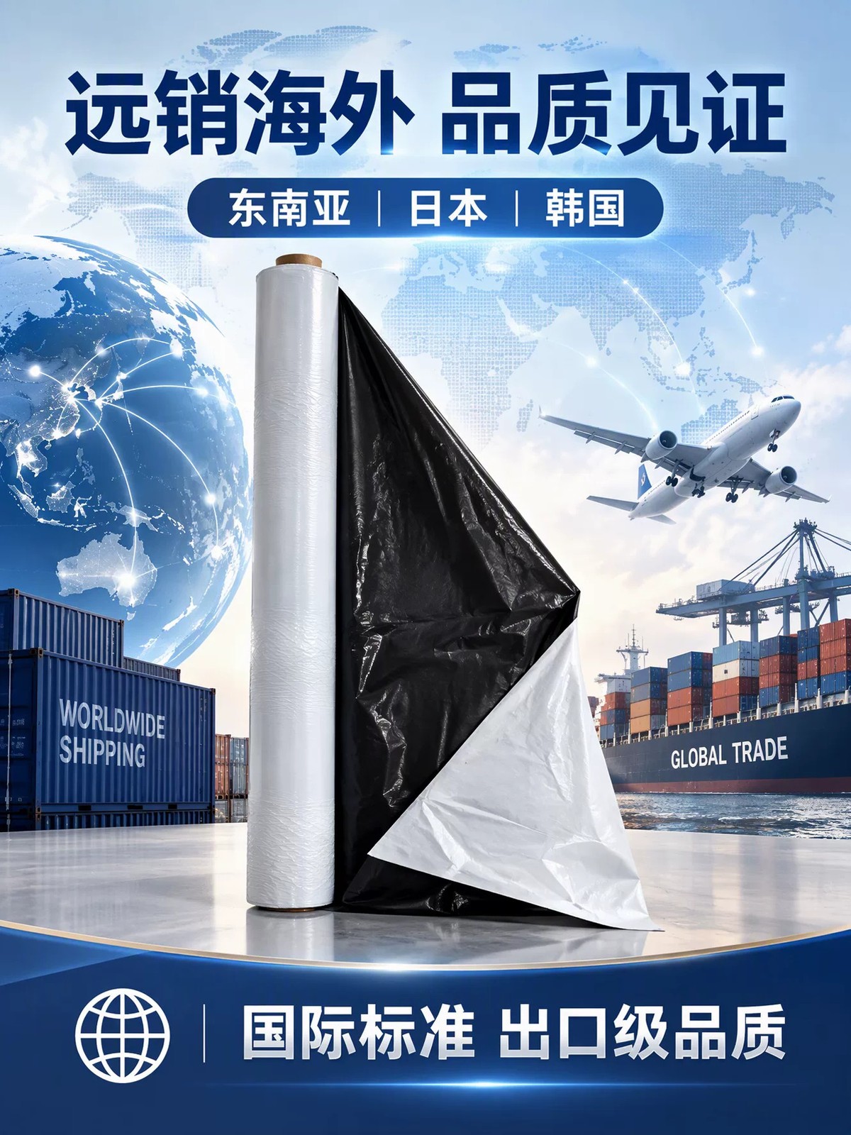 Black and white film promotional graphic